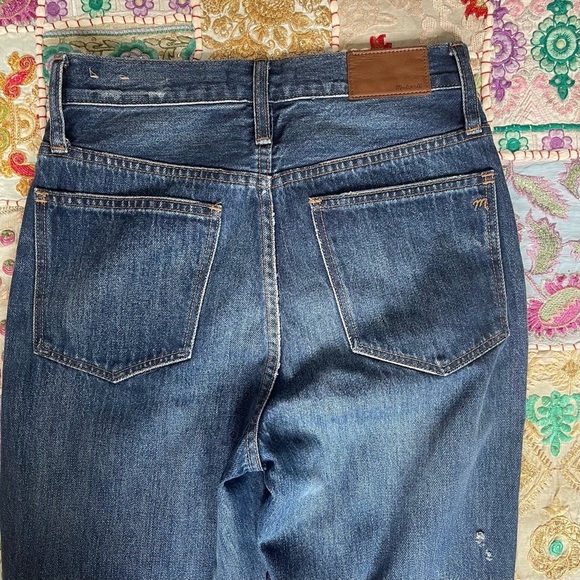 Madewell Classic Straight Leg Jeans in Croston Wash Size 24 - Picture 8 of 15